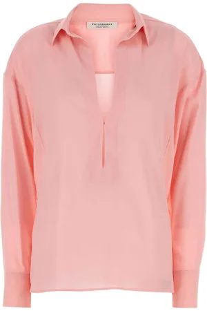 Serafini Shirts, female, , XS, Crepe-effect texture blouse