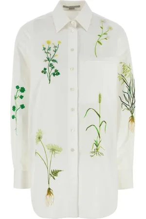 Stella McCartney Shirts, female, , XS, White Poplin Shirt Classic Style