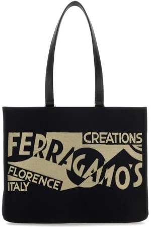 Salvatore Ferragamo Canvas Shopping Bag