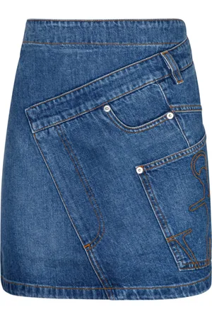 J.W.Anderson Denim Skirts, female, , XS, Denim Mini Skirt Patchwork