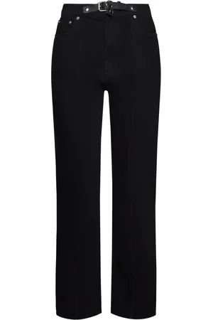 J.W.Anderson Straight Jeans, female, , XS, Padlock Strap Slim Fit Denim Jeans