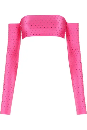 Andamane Long Sleeve Tops, female, , XS, Embellished stretch nylon top