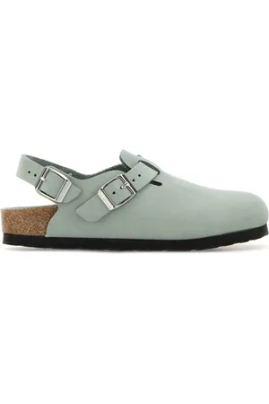 Birkenstock Mint Suede Tokyo Slippers