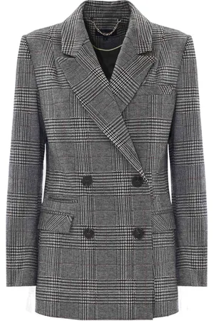 Kocca Blazers, female, , L, Tartan Double-Breasted Jacket