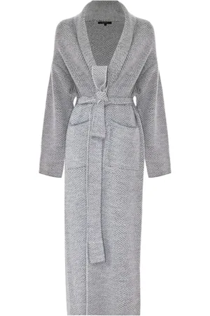Kocca Patterned Kimono Cut Knitted Coat