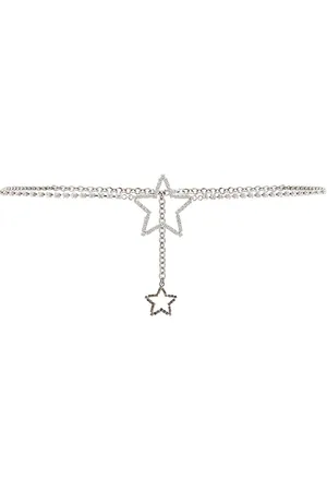 Alessandra Rich Embellished metal Star belt