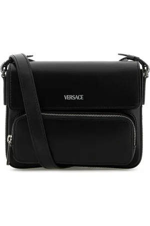 VERSACE Cross Body Bags, male, , ONE SIZE, Stylish Leather Crossbody Bag