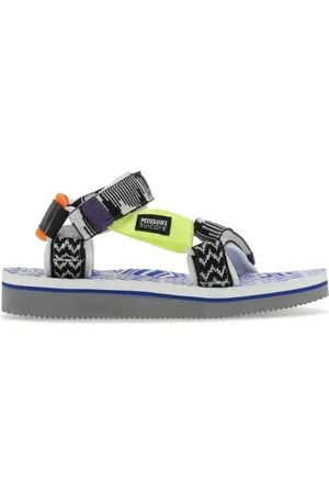 SUICOKE Flat Sandals, female, , 7 UK, Multicolored Fabric Depassali Sandals