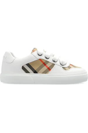 Burberry Plaid Pattern Trainers