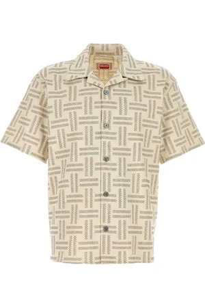 Kenzo Embroidered Stretch Cotton Shirt