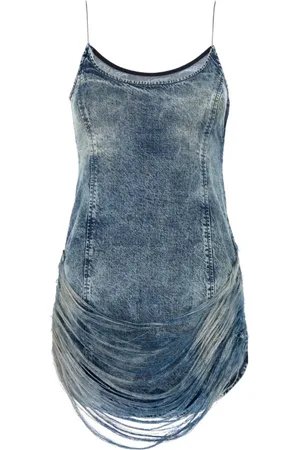 Diesel Short Dresses, female, , S, Denim De-Dra Mini Dress