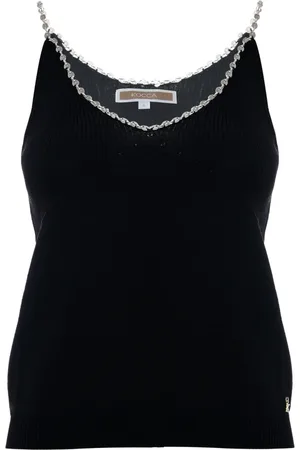 Kocca Sleeveless Tops, female, , S, Ribbed Chain Neckline Top
