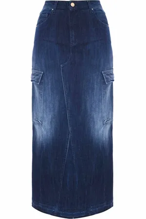 Kocca Stone-washed Denim Pencil Skirt