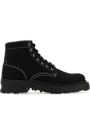MIHARA YASUHIRO Lace-up Boots, male, , 7 UK, Modern Lace-Up Canvas Ankle Boots