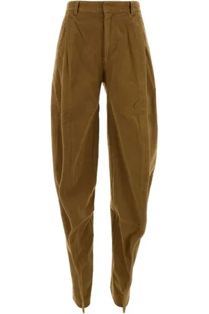 Y / PROJECT Caramel Velvet Stretch Trousers