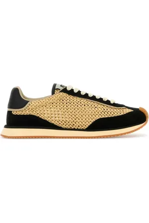 Dolce & Gabbana Two-tone Crochet and Suede Trainers