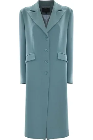 Kocca Single-Breasted Coats, female, , M, Structured Shoulder Long Coat