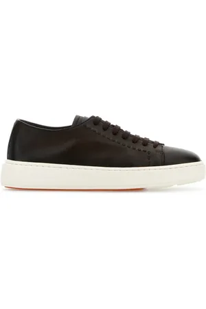 santoni Sneakers, male, , 9 1/2 UK, Leather Clean Trainers