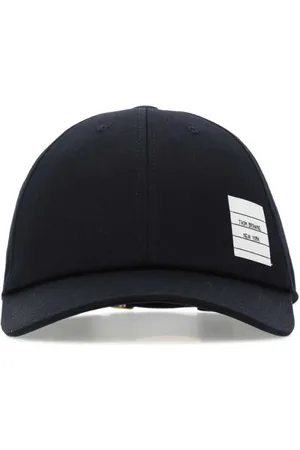 Thom Browne Caps, male, , S, Midnight Cotton Baseball Cap