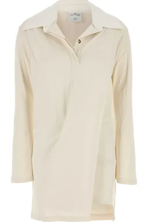 Courrèges Short Dresses, female, , XS, Ivory Polo Dress