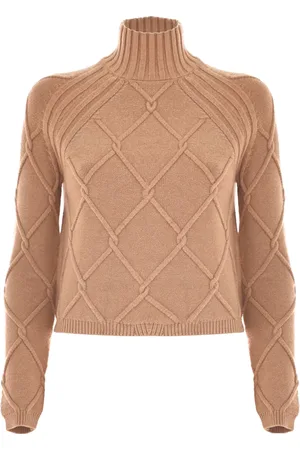 Kocca Turtlenecks, female, , M, Diamond Knit Polo Neck Jumper