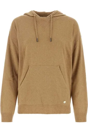 Woolrich Hoodies, female, , M, Drawstring Knitted Hoodie