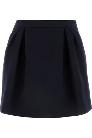Alessandra Rich Short Skirts, female, , 2XS, Navy Wool Mini Skirt