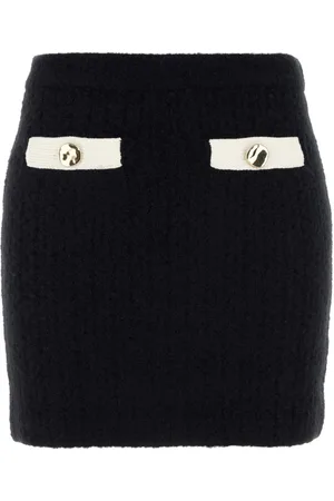 Self-Portrait Alpaca Blend Mini Skirt