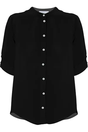 Kocca Shirts, female, , XL, Chic Collarless Contoured Hem Shirt