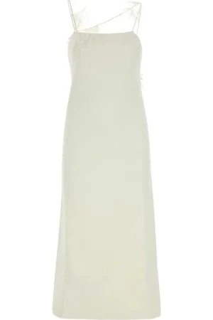 Jil Sander Maxi Dresses, female, , XS, Ivory Viscose Blend Maxi Dress