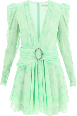 Alessandra Rich Short Dresses, female, , 2XS, silk mini dress