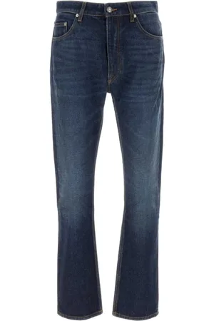 Palm Angels Straight Jeans, male, , W30, Dark Mid-rise Straight-leg Jeans