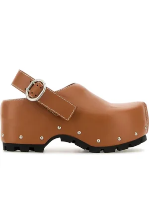 Jil Sander Clogs, female, , 7 UK, Caramel Leather Clogs