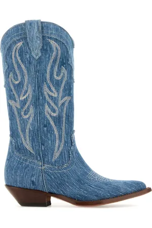 SONORA Cowboy Boots, female, , 5 UK, Denim Santa Fe Cowboy Boots