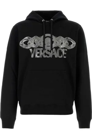 VERSACE Hoodies, male, , XL, Stylish Cotton Sweatshirt