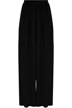 Kocca Wide Trousers, female, , S, Relaxed Fit Grey Trousers with Pleated Waist