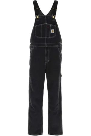 Carhartt Jumpsuits, male, , W34, Denim Bib Overall Trousers