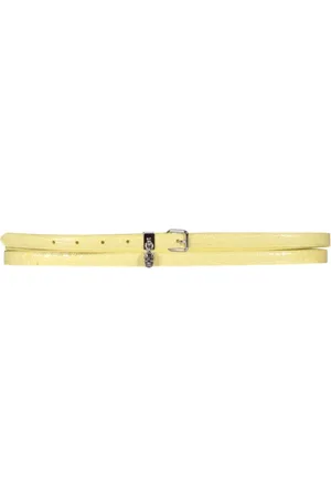 Alexander McQueen Belts, female, , 85 CM, Skull and Pavé Double Belt