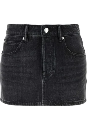 Alexander Wang Denim Skirts, female, , W27, Dark Grey Denim Mini Skirt