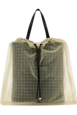 Alexander McQueen Tote Bags, female, , ONE SIZE, Nebula Leather Tulle Shopping Bag