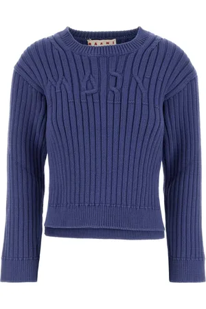 Marni Round-neck Knitwear, female, , 2XS, Cerulean Jumper