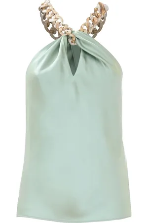 Kocca Halterneck Top with Marbled Chain
