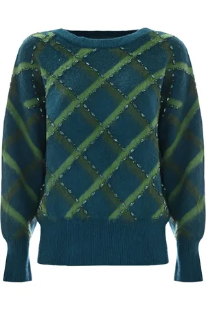 Kocca Round-neck Knitwear, female, , XS, Diamond Pattern Jumper with Rhinestones