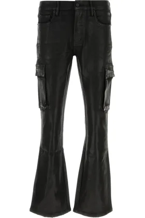Purple Brand Wide Trousers, male, , W32, Coated Cargo Flare Jeans