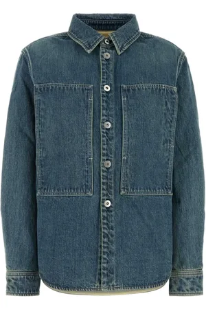 Jil Sander Denim Oversize Shirt with Blazers and Vests