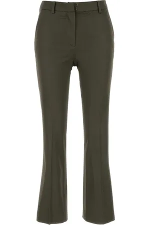 PT Torino Wide Trousers, female, , S, Olive Stretch Viscose Pant