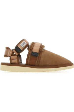 SUICOKE Slippers, male, , 9 UK, Biscuit Suede Water Slippers