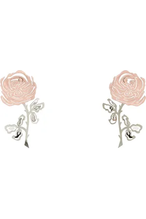 Y / PROJECT Earrings, female, , ONE SIZE, Two-tone Metal Earrings - 6cm x 11cm