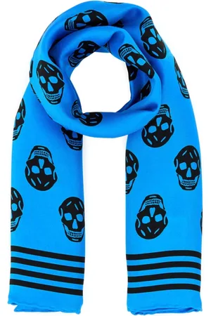 Alexander McQueen Winter Scarves, male, , ONE SIZE, Printed Satin Foulard