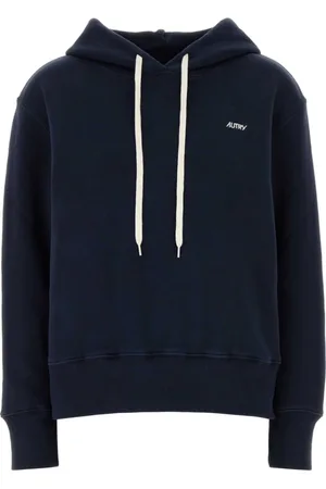 Autry Hoodies, female, , M, Navy Cotton Women